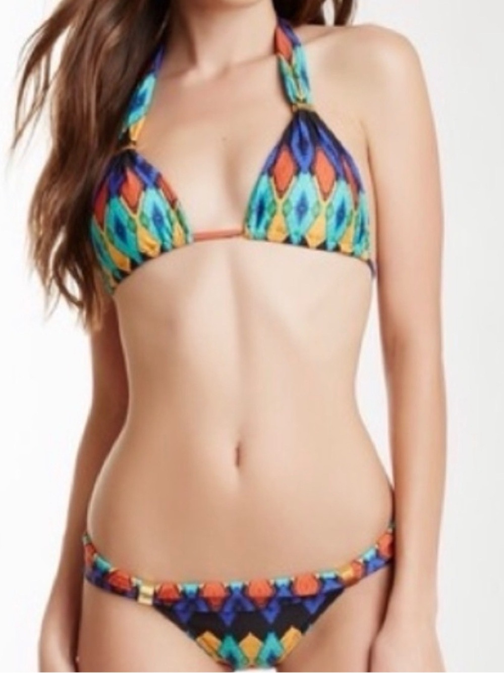 Vix tribal Bikini with gold accents size M